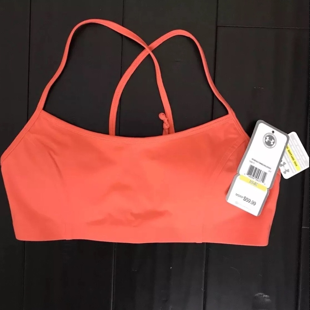 Under Armour SUP Studio Bra Orange Lace Up